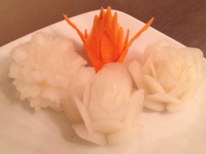 Vegetable Carving at Thai New West 